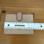 Coach  Medium Corner Zip Wallet Signature Debossed Patent Leather Pink Hue Photo 8