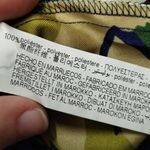 ZARA NWT Size Small Blue & Green Floral Satin Short Sleeve Belted Jumpsuit Photo 5