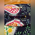 Talbots  Pleat-Neck Ruffle Collar Dress Sleeveless Paisley Floral NWT Medium Photo 5