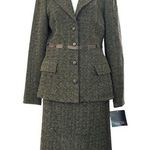 Rickie Freeman TERI JON two piece skirt suit, size 2, NWT Green Photo 0