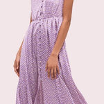 Kate Spade  Geo Dot Midi Dress Purple Size 6 NEW Photo 0