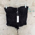 Love the Label Vakerue Black Eyelet Corset Top Size XS Photo 2