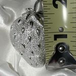 Vintage SARAH COVENTRY‎ Signed Silver Tone Strawberry Brooch Photo 3