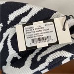 Lele Sadoughi NWT  x Solid & Striped Collab Zebra Print Visor Terrycloth Beachy Photo 3