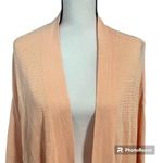 Chico's | Women's Beachy Orange Cotton Linen Blend Open Knit Cardigan Sz 3 Sz XL Photo 1