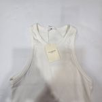 Tularosa  Green The Maya Racer Tank in Ivory Large Photo 4