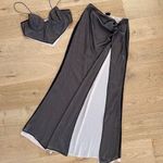 NBD  - Amryn Crop Top & Slit Maxi Skirt in Black & Nude Photo 0