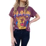 Daydreamer  Maroon Red Yellow Def Leppard American Tour T-Shirt Sz S Photo 31