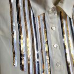 Ali & Kris  plus size sz 1X cream with sequins sleeveless dress tank top Photo 5