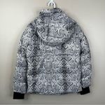 Varley NEW Highland Jacket Womens XS Snake Print Hooded Full Zip Puffer Coat Photo 6