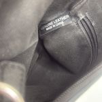 Fossil  Unisex One Size Fits All Black Leather Pebbled Crossbody Bag Photo 6