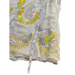 Beaded Sequin Dress Flapper Style Cocktail Party Sleeveless‎ Drop Waist size M Yellow Size M Photo 5