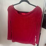 Vibrant Red Relaxed Blouse with Full Photo 0