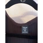 SheIn  Curve Black Ribbed Wrap Romper With Tie Waist 1XL Photo 2