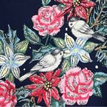 Vintage Nutcracker Brand Christmas Wreath Peace Dove Crewneck Size Medium Blue Photo 6