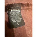Thrill Jeans Women’s Burgundy Acid Washed Denim Long Jacket/Dress, Size Large Red Photo 12