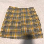 Mini Plaid High Waisted Skirt Blue Photo 1