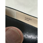 Tahari Womans  Laura Black Leather Platform Pumps Slip On 8.5 M Photo 6