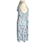 Bellambra 100% Linen Dress Womens XS Blue Floral Watercolor Sleeveless Italy Photo 5