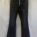 Michael Kors Selma Flare Black Jeans Womens Size 8 Buttonfly High Rise Festival Photo 0