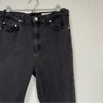 Rag and Bone  Grey Nina High Rise Skinny Ankle Jeans Womens 30 Raw Hem Stretch Zip Photo 2