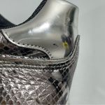 NEW Voile Blanche Sneakers in Snakeskin Leather and Mirror Size 37 Shoes Silver Photo 11