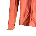 Athleta  Coral Orange Half Zip Tracker Long Sleeve Running Shirt Size Small Photo 3