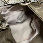 Elisabetta Yang Suede Leather Green Shoulder Bag Photo 2