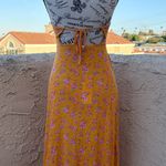 Beach Bunny Saddie bikini cover-up orange floral midi dress size S small NWT Photo 5