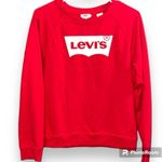Levi's  retro women's size large red white classic crewneck sweatshirt longsleeve Photo 13