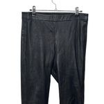 Theory  Adbelle L2 Pants Lamb Leather Skinny High Rise Plants Black Womens Size 8 Photo 3
