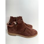 Kelsi Dagger  Boots Size 10 Women’s Suede Upper Ruched Coffee Bean Brown Booties Photo 2