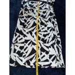 Alfani Black White Belted Dress Button Front Midi Sleeveless Size 14 NWT Photo 7