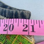 Chico's Y2K Funky Chico’s Denim Abstract Floral Embroidered Colorful Zip Up Vest Jacket Photo 12