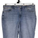 NYDJ  Brigitte High Waist Wide Leg Capri Jeans size 22W in Corfu Blue NWT Raw Hem Photo 3