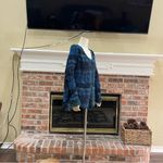 BKE  blue multipatterned button down long sleeve top / L / Excellent condition Photo 7