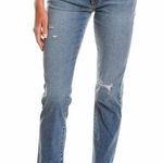 joe's jeans New Joe's Distressed High Rise Straight Ankle Jeans Dehlia Blue Size 23 Size 000 Photo 0