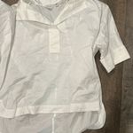 Ted Baker London Avereye Wide Neck Cotton Batwing Blouse size 2 White Photo 2