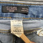 Ci Sono  Jeans‎ 15/32 High Rise Distressed Raw Hem Ankle Skinny Medium Wash Denim Photo 6