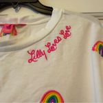 Lilly Pulitzer Sheridan Rainbow Print Sweatshirt Size Medium Photo 4