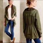 Anthropologie Hei Hei Slouchy Utility Jacket Lace Detail Small Photo 0