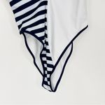 Revolve Lovers + Friends Valora One Piece Swimsuit Size Small NWT Blue & White Photo 4