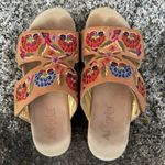 Alegria Algeria Embroidered Flowers Boho Style Wedge Sandals Photo 5