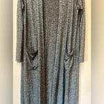 LuLaRoe Gray Duster Cardigan Medium Long Pockets Photo 8
