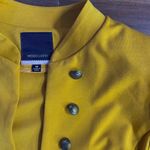 Modcloth  Mustard “Glam Believer” Knit Military-Style Blazer Size Medium💛🍄 Photo 6