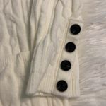 Women's White Cable Knit Cardigan size L length 29” bust 42” beautiful sweater Size L Photo 10