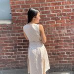 Tahari polka dot light pink belted dress sz 2 Photo 2