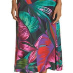 Farm Rio ANTHROPOLOGY Midnight Leaves Midi Skirt, Size Small, (2/4), NWOT Photo 0