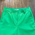 Babaton Aritzia  Command Cropped Vegan Leather Pant Size 4 In Gloss Green Photo 7