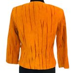 Mythology boutique leather jacket Women's sienna color with leather details Brown Size 4 Photo 3